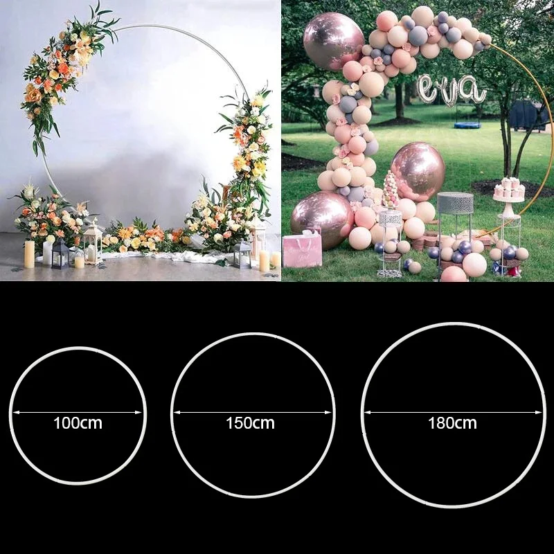 

Round Balloons Arch Plastic DIY Wreath Frame Holder Balloon Stand Circle Base Baby Shower Kids Birthday Party Wedding Decoration