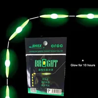 2Pcs Self-Illuminating Seven Star Floating Night Fishing High Buoyancy Glow Rod Fishing Accessories