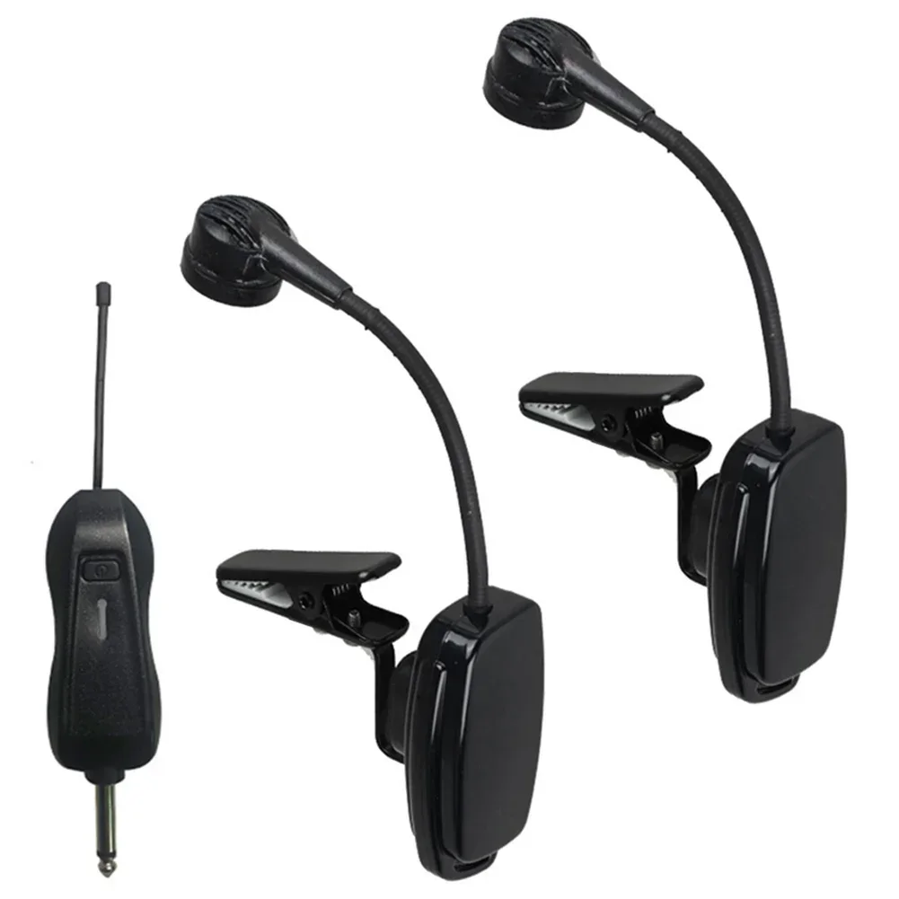 

Wireless Instrument UHF Microphone Saxophone Trumpet Sax Receiver Transmitter Microphone System Clip On Musical Instruments