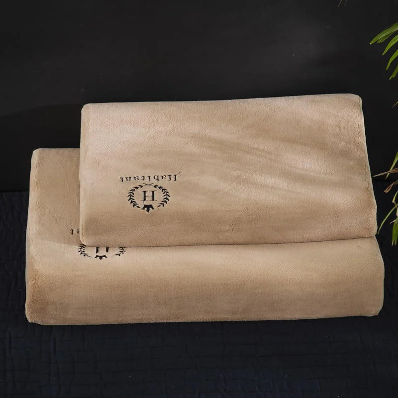 Rebound Memory Foam Contour Protector Winter Latex Pillowcase Pillow Cover Winter Warm Zippered