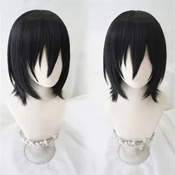 High Quality Anime Bungo Stray Dogs Fyodor Dostoevsky Cosplay Wig Short Black Heat Resistant Synthetic Hair Cosplay Wigs +WigCap