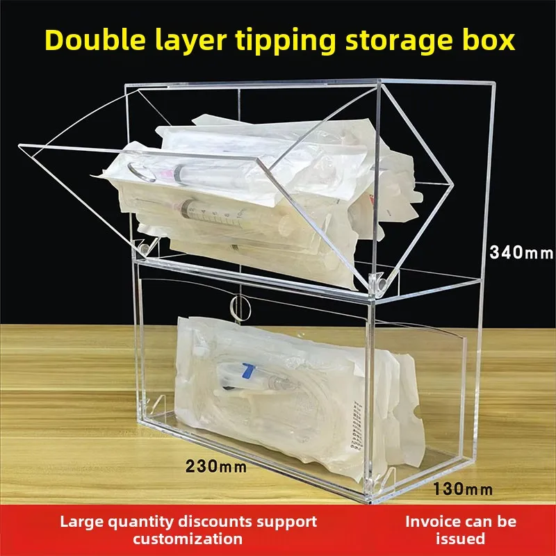 wall-mounted-management-drug-classification-acrylic-transparent-storage-frame
