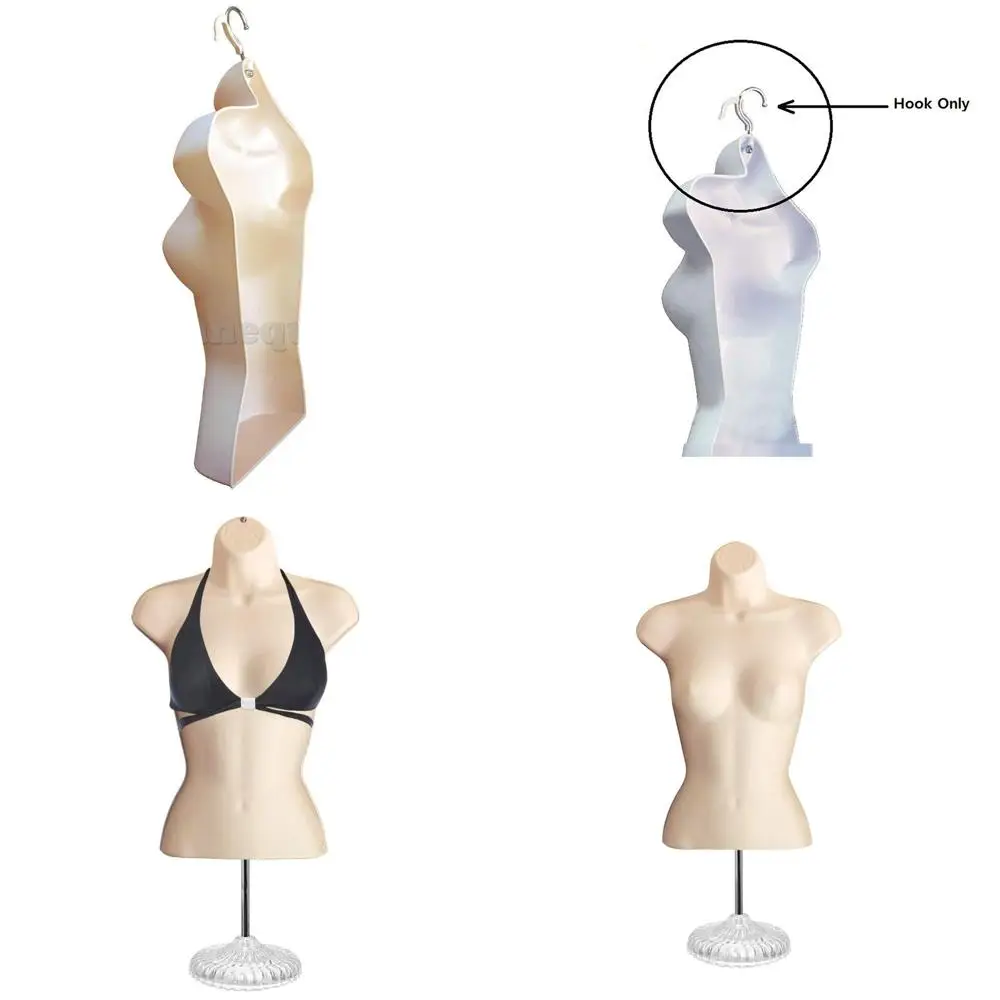 

Набор полых женских манекенов с акриловой подставкой и металлическим стержнем, размеры S-M