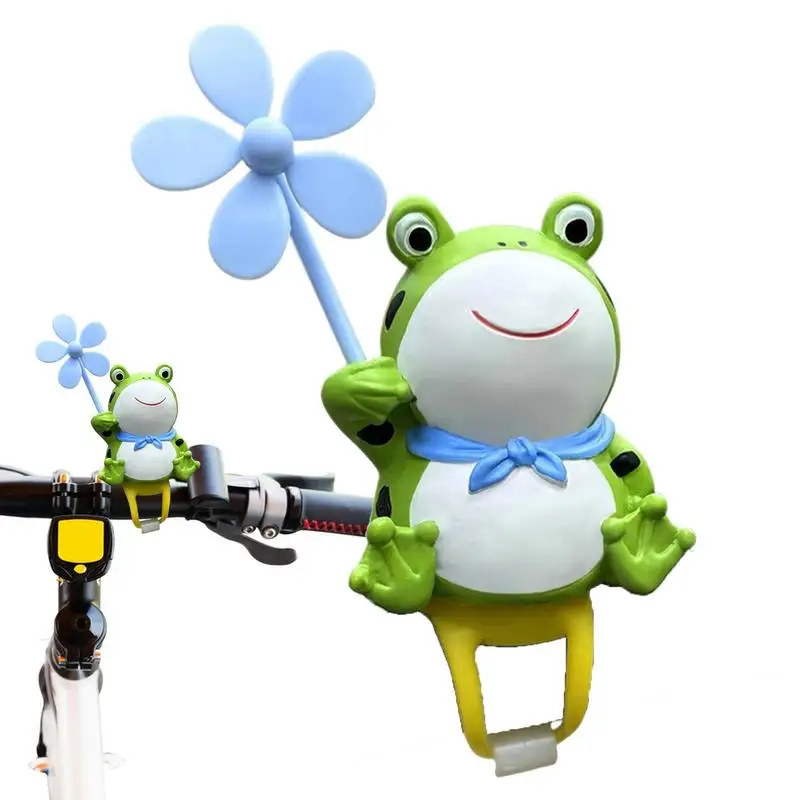 Frog Cycle Handlebar Ornament Cycle Handlebars Mount Frog Doll Resin Cycle Handlebars Mount Frog Doll Windmill Cycle Handlebar