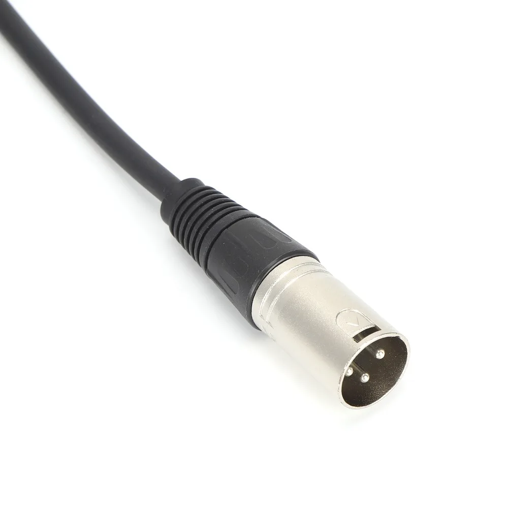 3PIN XLR Male to 1/4 Inch Male 6.35mm XLR Male to TRS Jack Microphone Line Plug and Play Balanced Audio Cable