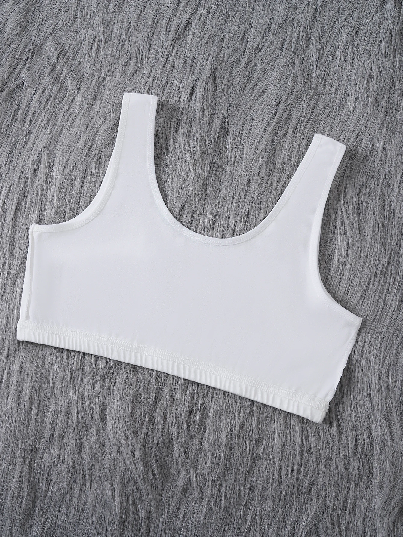 5 Stück BHs für Mädchen, mehrfarbige, elastische Sport-BHs, Trainings-BHs, ohne Polsterung, ohne Bügel, bequeme Unterwäsche für Schülerinnen. – Detail 5