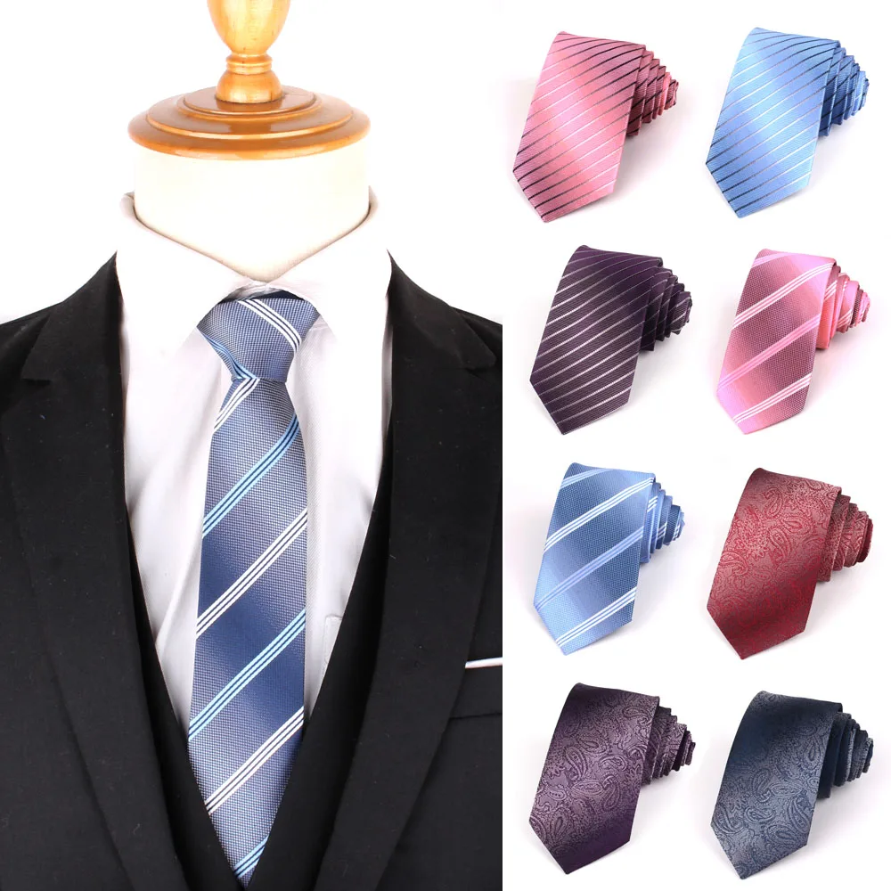 Striped Neck Ties For Men Women Casual Skinny Tie Suits Slim Tie For Wedding Business Groomsman Paisley Necktie Gravata Gifts