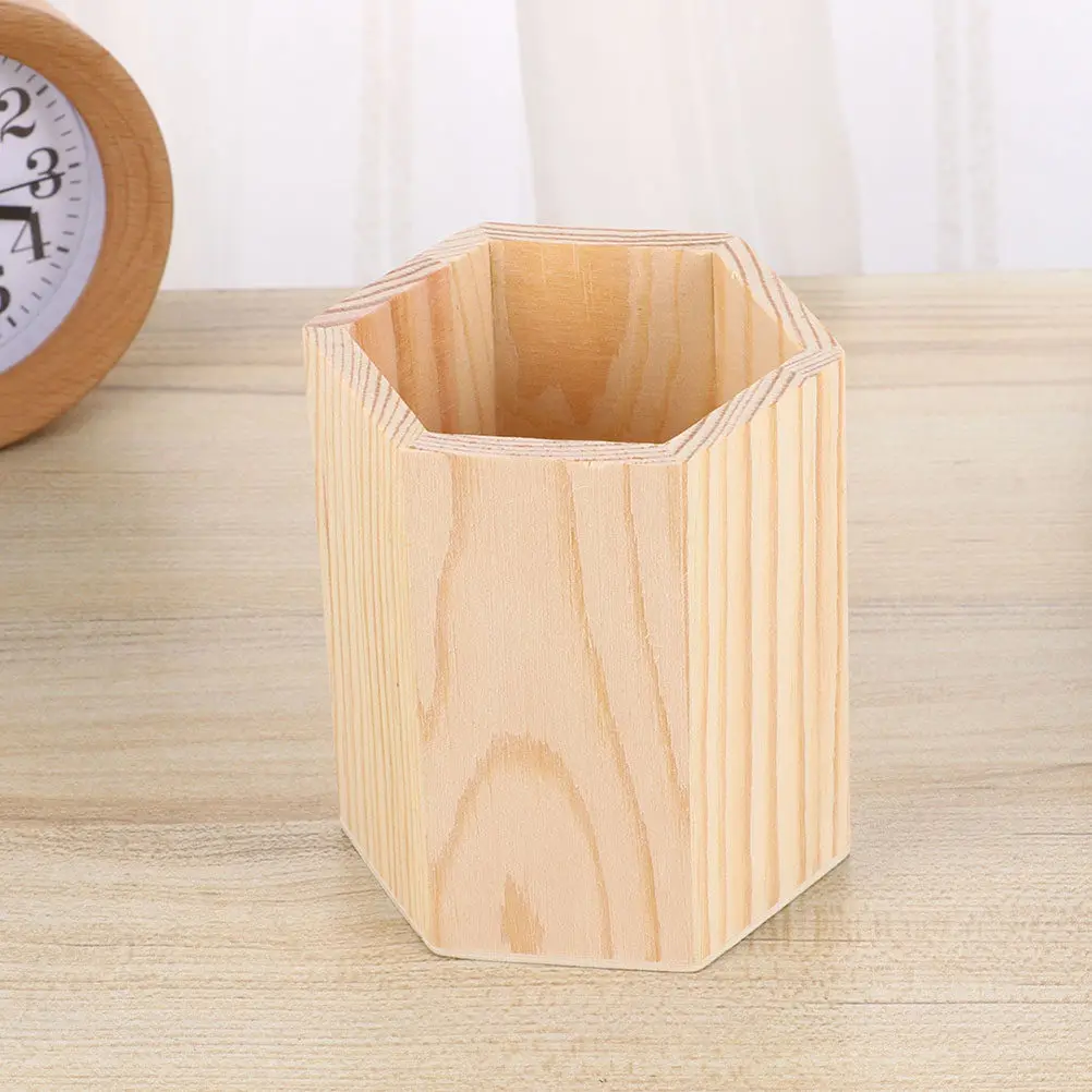 Pen Holder Desk Organizer Office Storage Pencil Desktop Halloween Christmas Desktop Pen Organizer Desk Pencil Holders Unpainted