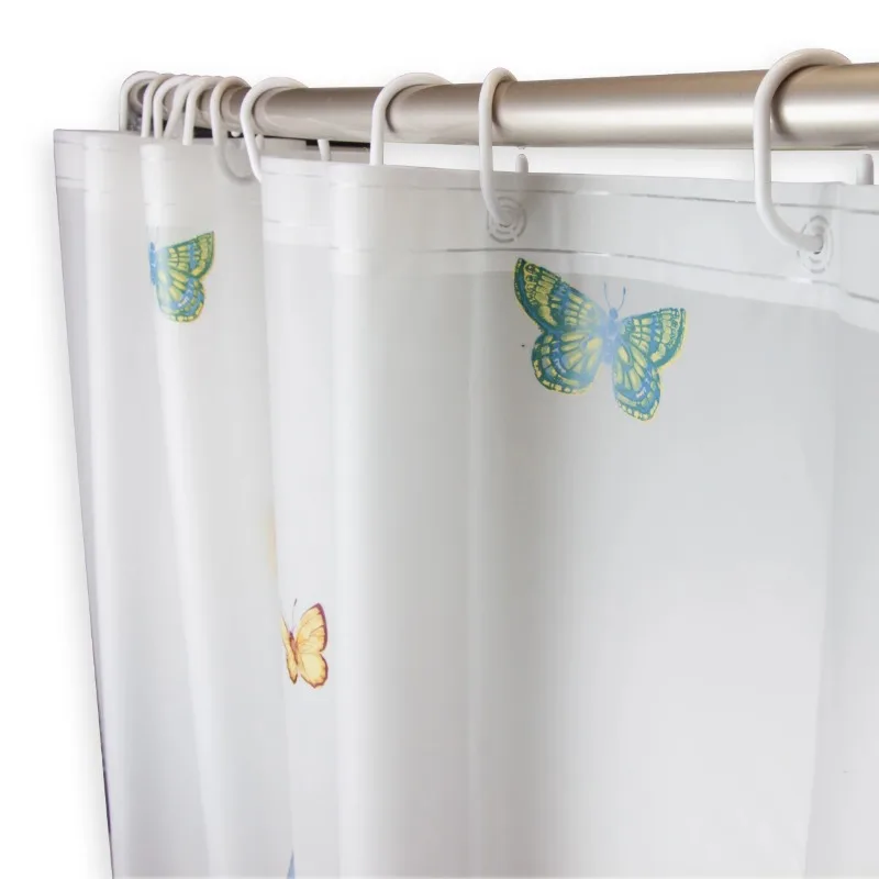 Desyne Tranquil Floating Butterflies Shower Curtain