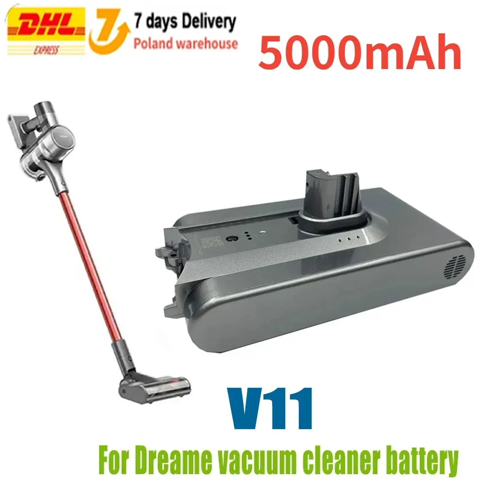 For Dreame Handheld Cordless Vacuum Cleane V11/V11 SE/V 12/V12 Pro Replacement Battery Accessories 4000 mAh 18650 Battery Pack