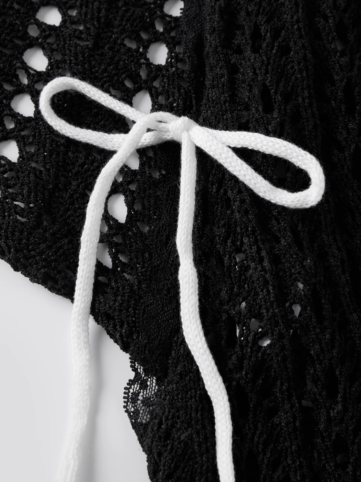 Cardigan en tricot ouvert sur le devant pour femmes, pull élégant, léger, couleur unie, manches longues cloche, boléro, manteau haussement d'épaules