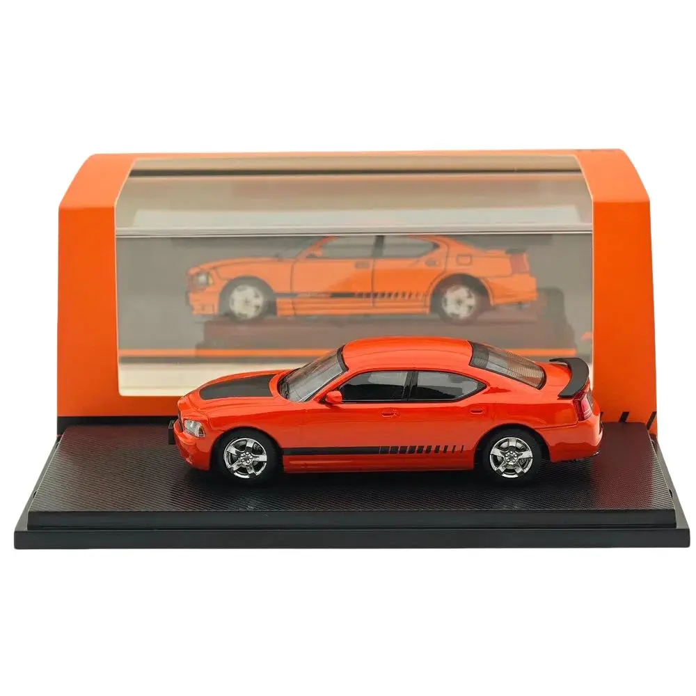 

Rollin 1:64 2008 Charger Muscle Sports Model Orange Diecast Metal Car Miniature Collection Toy Vehicle Models