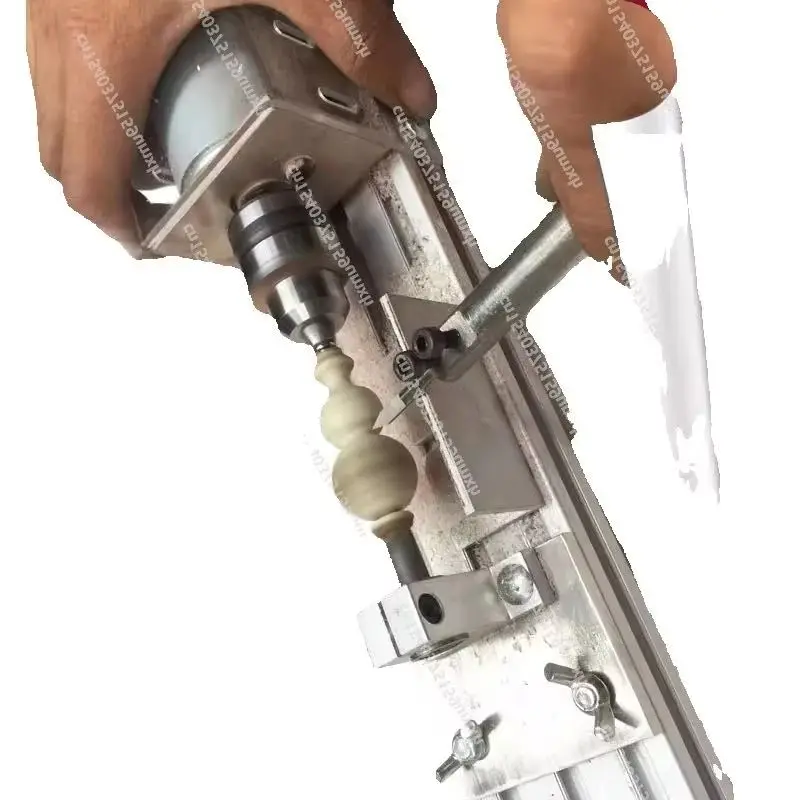 120W DIY Lathe Mini Machine Tool Woodworking Wood Mini Car Beads Buddha Bead Machine Hand String Punching Machine Easy To Use