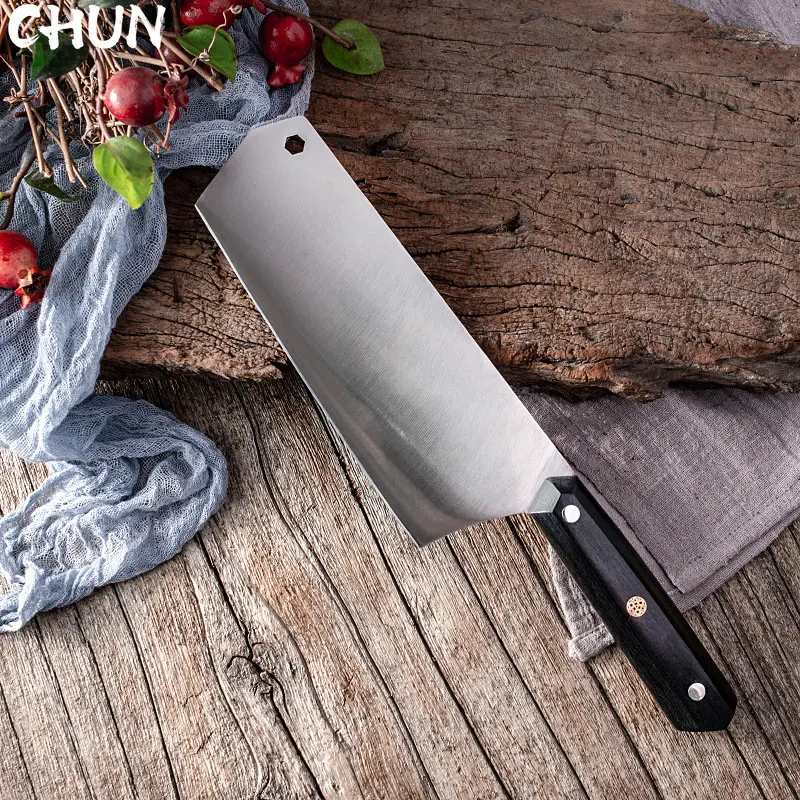 CHUN Germany Kitchen Knife 5Cr15 Stainless Steel Chef Knife Women's Light Weight Cooking Knife Comfortable Wood Handle Knife