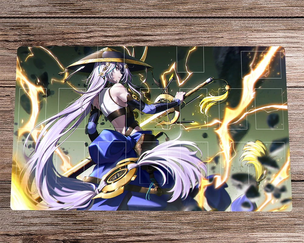 

YuGiOh Playmat The Iris Swordsoul TCG CCG Mat Trading Card Game Mat OCG Board Game Playmat Duel Desk Pad Anime Mouse Pad 60x35cm