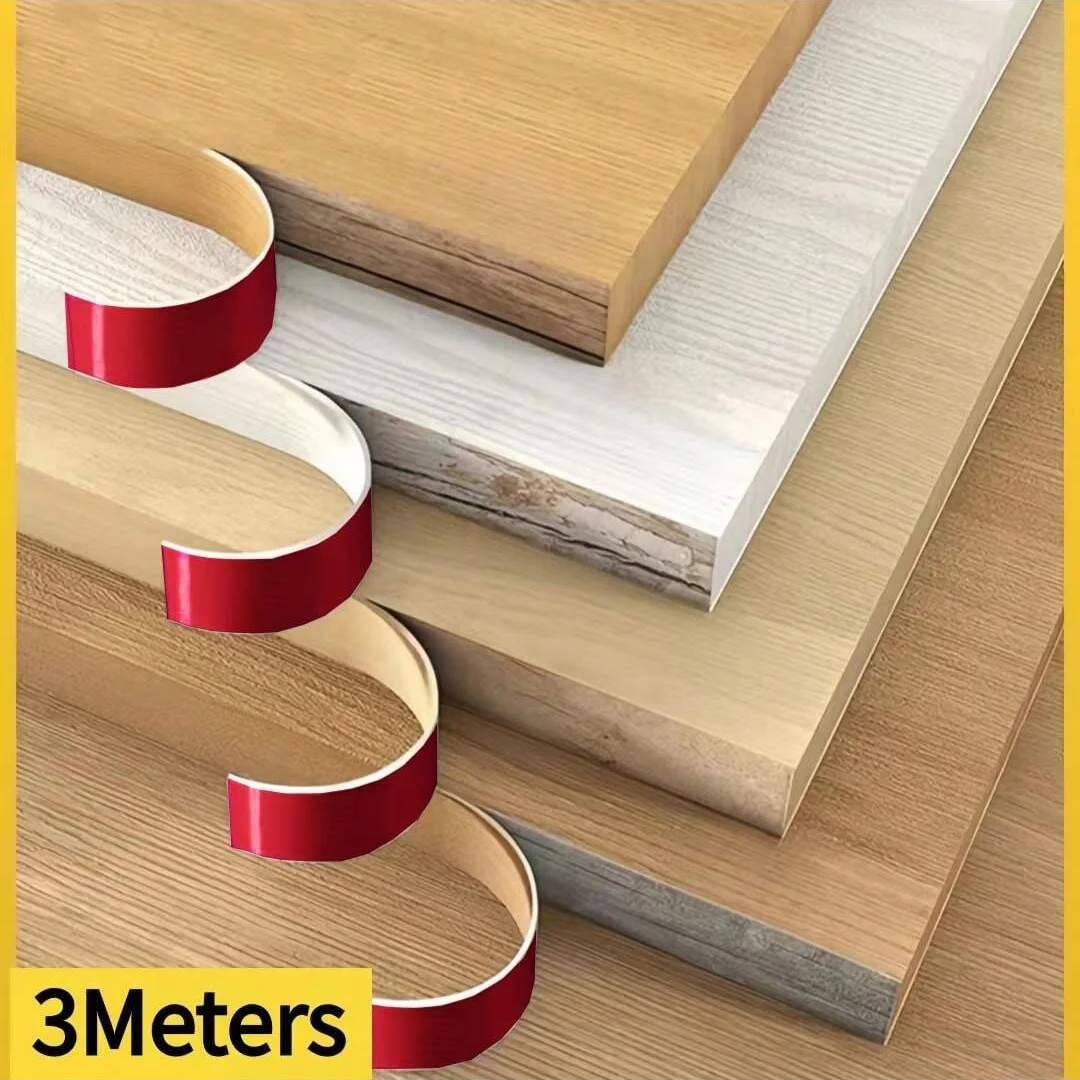 

1 шт., 118,11 дюймов, кромка мебели, уплотнительная лента, клейкий лист шпона дерева для шкафа, стола, защита для кромок поверхности