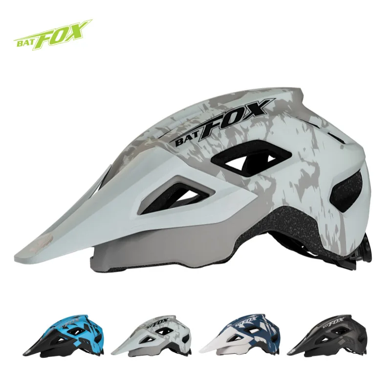 BATFOX Mountain Bike MTB Helmet Cycling Helmet Downhill XC Bicycle Road Ultralight Men Women Integrally-molded Casco Ciclismo