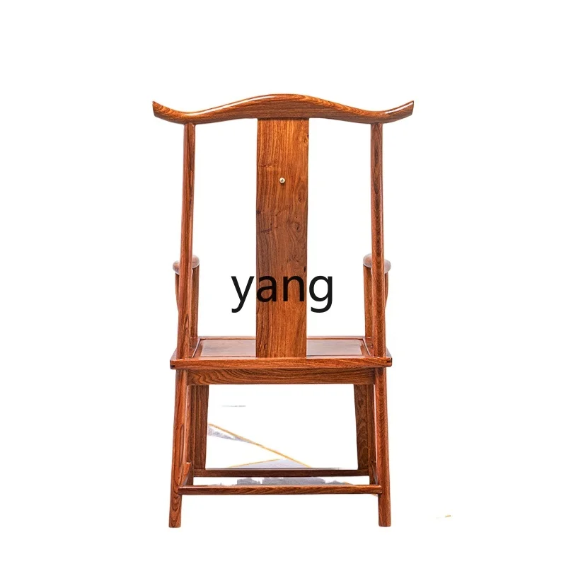 

LTT furniture rosewood chair Chinese all-solid wood chair hedgehog red sandalwood tea table master chair