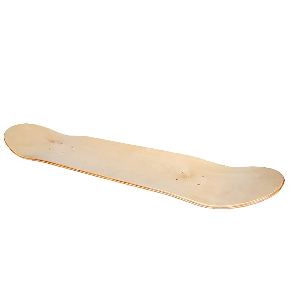 8.0 inch 7-Layer Natural Maple Blank Skate Board Skateboard Double Concave Deck Longborad Deck Mini Cruiser Sliding Creative