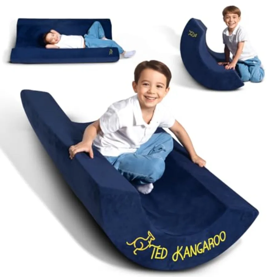 

Сенсорное кресло-качалка для мягких игровых зон, синее, из пены, для успокаивающих движений, для малышей и дошкольников