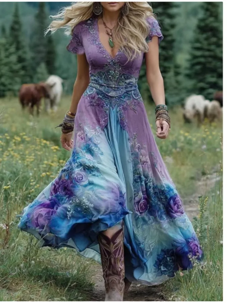 Thumbnail 2 - #27 Discounted Flowing Long Dress Worth Buying