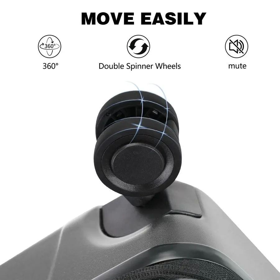 フロントポケットとUSBポート付き、PC対応ハードサイド20インチスーツケース、スピナーホイールと内蔵TSAロック付き、耐久性のある軽量