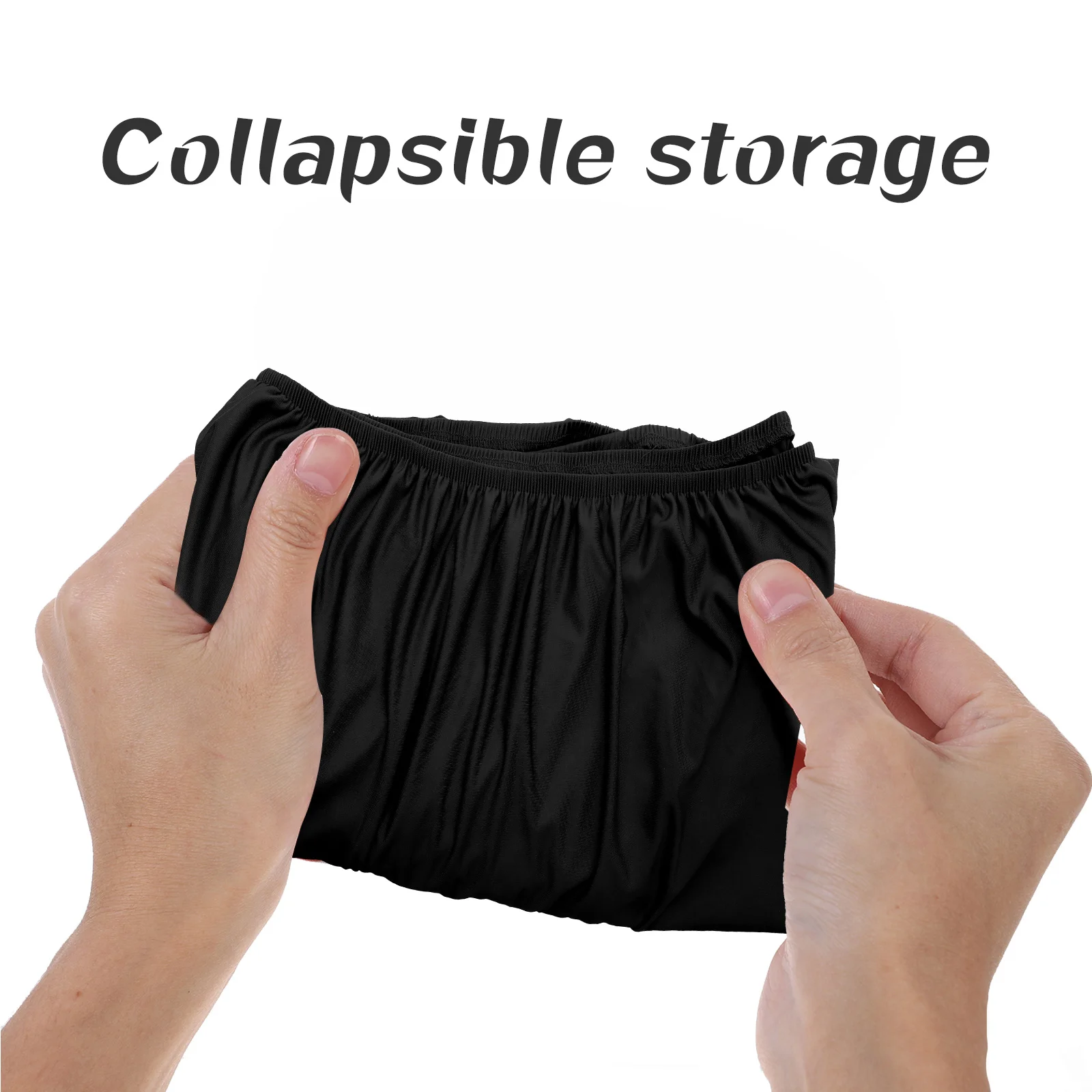 

Outdoor Party Tablecloth Picnic Cover Dust-proof Covers with Elastic Milk Silk Fitted