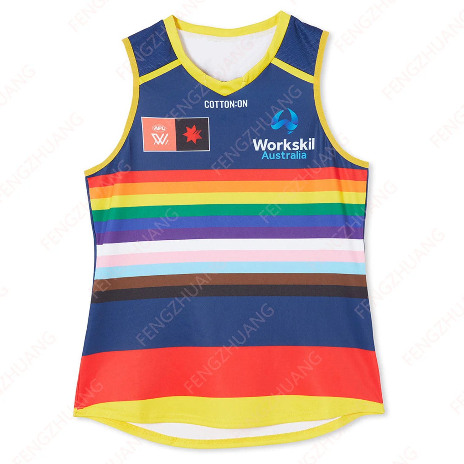 2024 AFL Adelaide Crows Guernsey Training jersey Outdoors Exercise Vest Hot Sale Player Jersey Teenager&Kid jersey