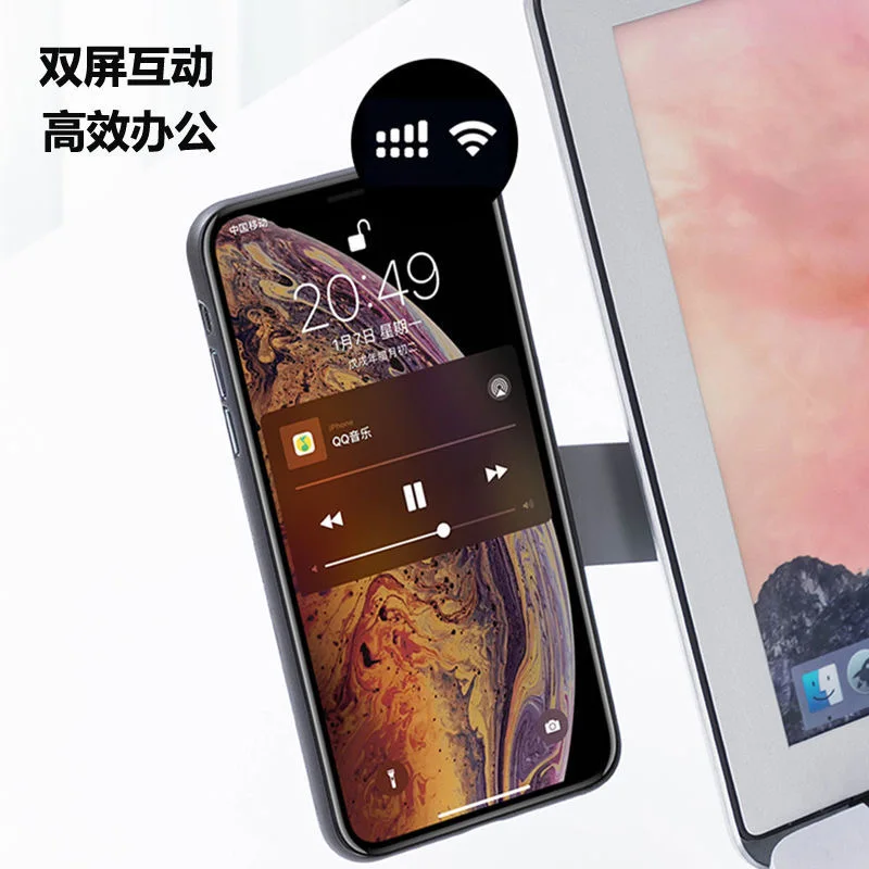 Lovebay แล็ปท็อปหน้าจอสนับสนุนผู้ถือแม่เหล็กพับด้านข้างแท็บเล็ตโทรศัพท์ขาตั้งจอแสดงผล Bracket