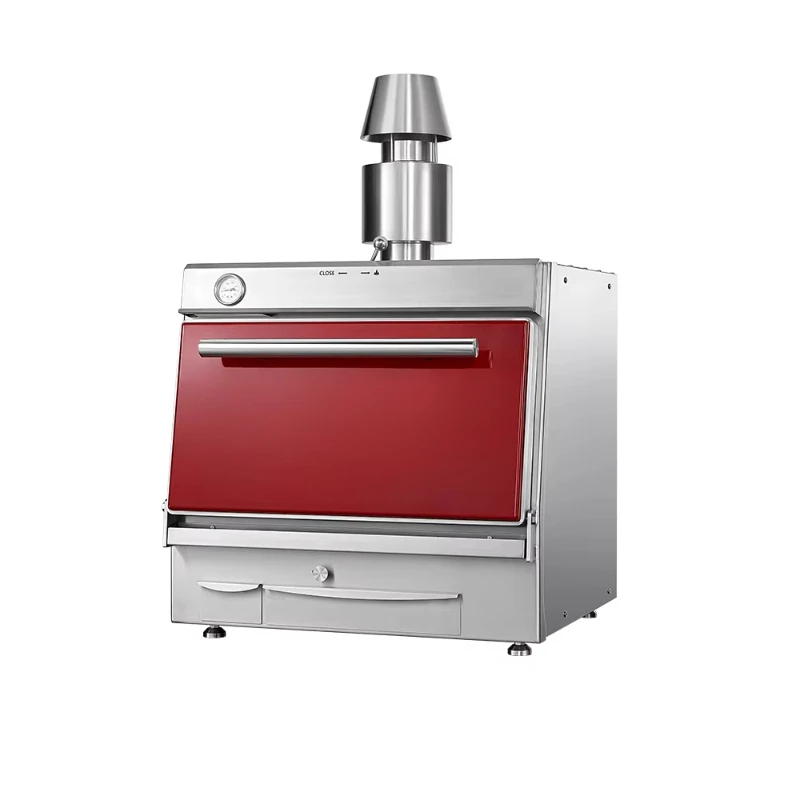 Style Charcoal Grill Stainless Steel Professional Kitchen Steak Roasting Equipment Closed Design