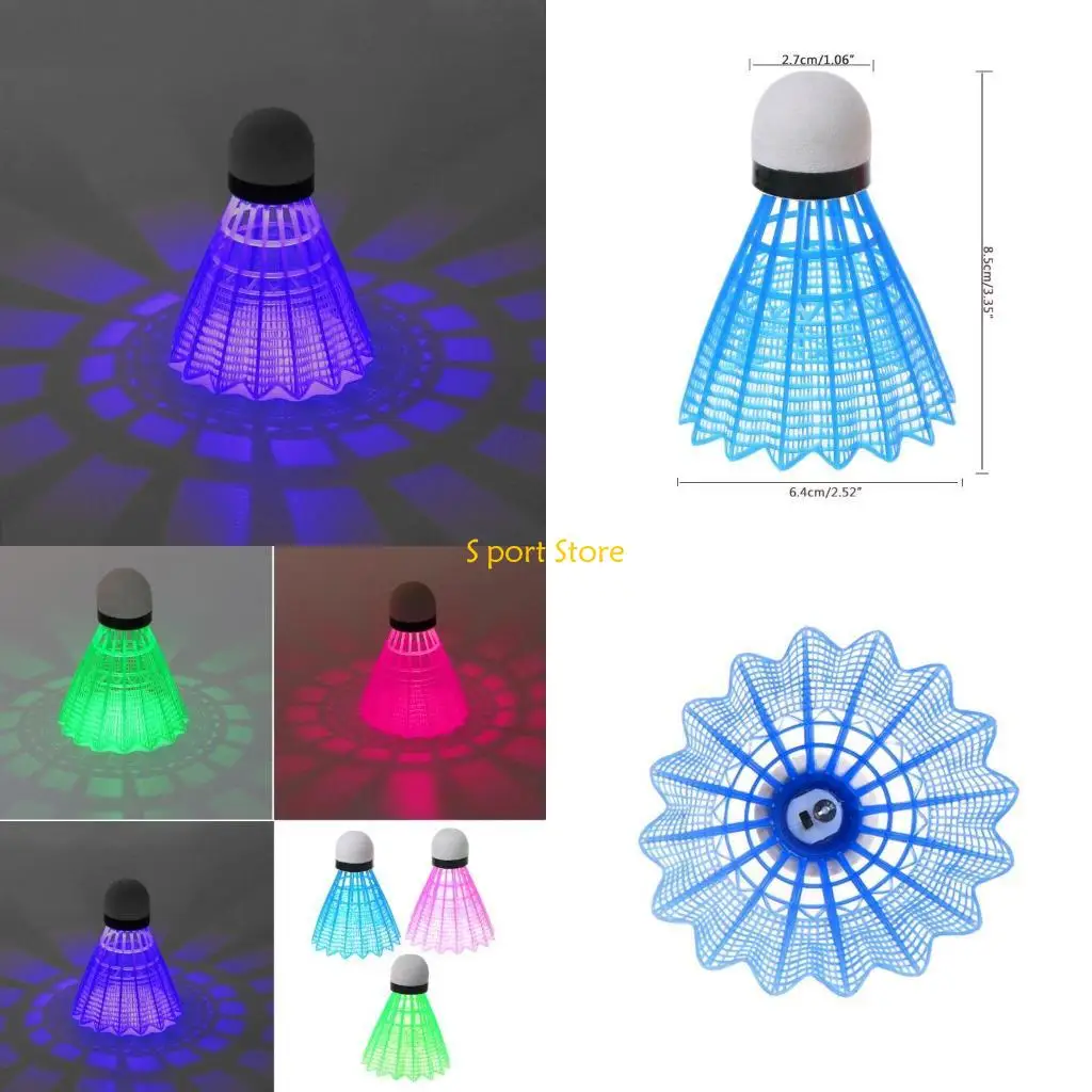 

U2JB 3 светящихся волана для бадминтона, стабильные и прочные высокоскоростные воланы для бадминтона