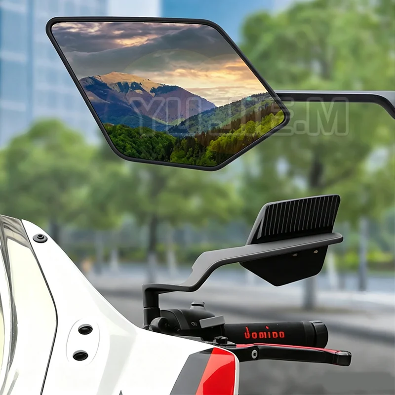 For MT-09 SP MT-03 MT-07 MT-10 MT-25 Rearview Mirror Motorcycle Fixed Wing Mirrors Stealth Adjustable Mirror Rotate Side Mirrors - view 2