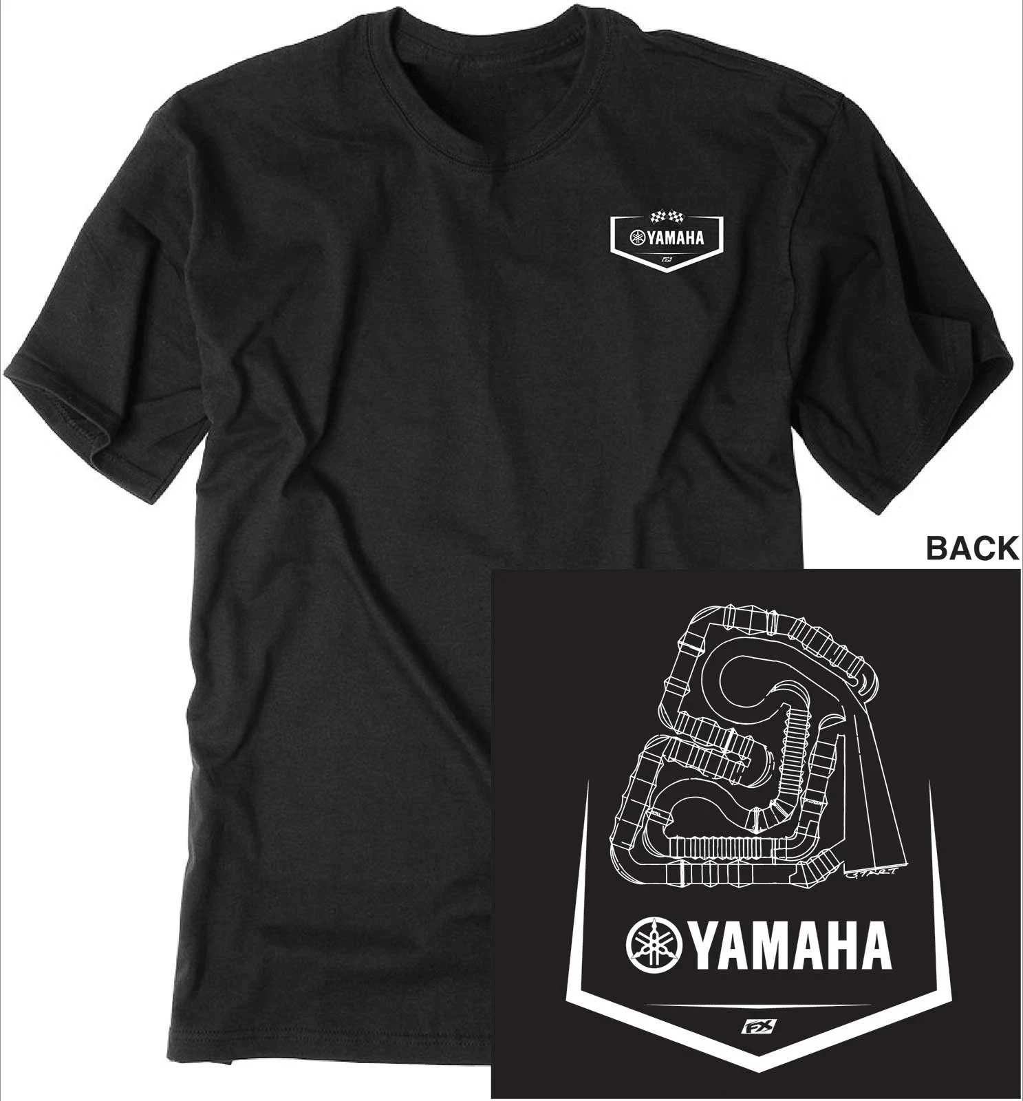 Camiseta Yamaha 2026 Factory Effex Yamaha Track - Camiseta para hombre