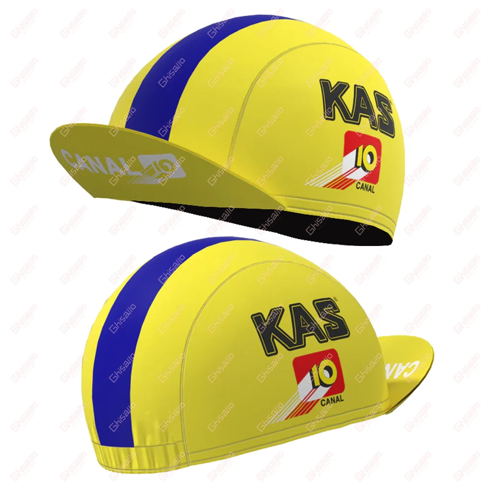 Yellow Blue Retro Cycling Caps for Men and Women Black Series Quick Dry Breathable Absorb Sweat Breathable Sports Bicycle Hat