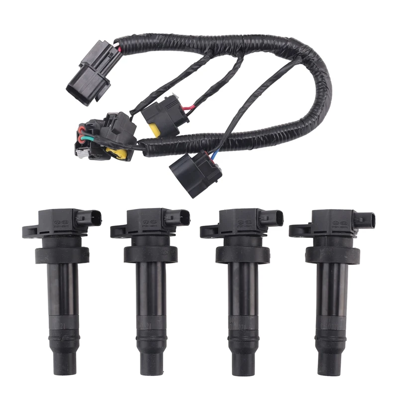 

1Set Car Accessories Ignition Coil With Line High Performance Coil Assembly For Hyundai Elantra IX35 IX20 I30 Kia Soul Ceed