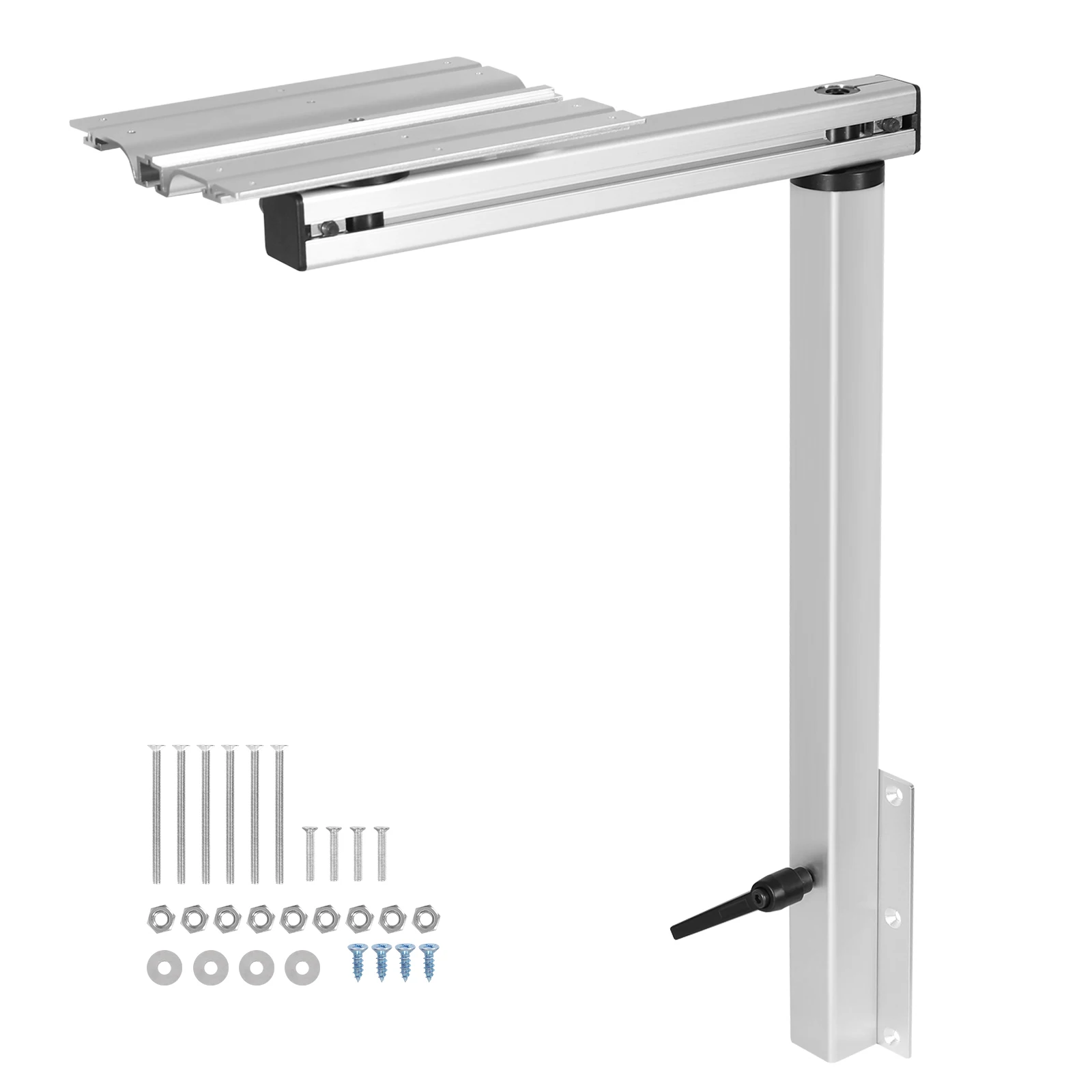 RV Adjustable Table Leg 360 Degree Swivel Aluminum Alloy Removable RV Table Leg Height Adjustable RV Table Leg Bracket
