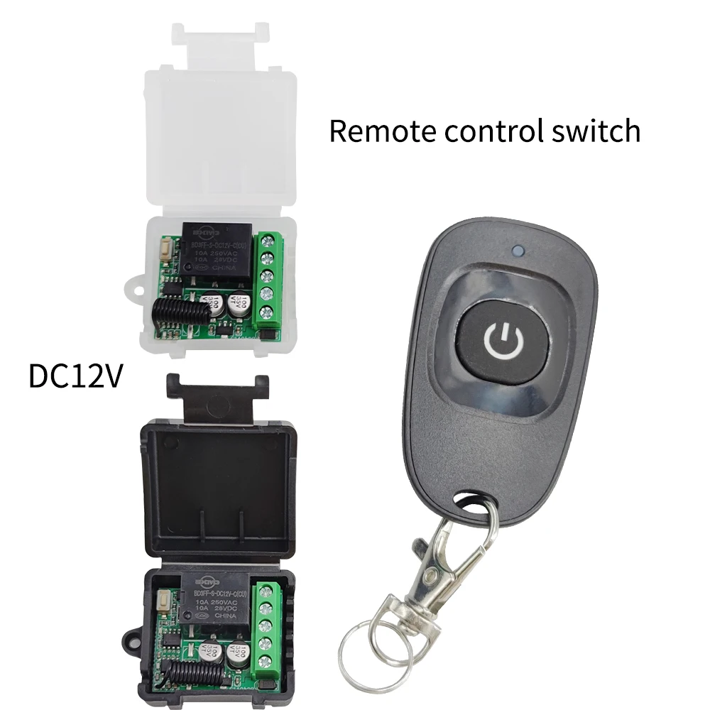 

SIXWGH DC 12 В 433 МГц 1CH Универсальный беспроводной пульт дистанционного управления релейный модуль приемника RF передатчик 433 МГц пульт дистанционного управления