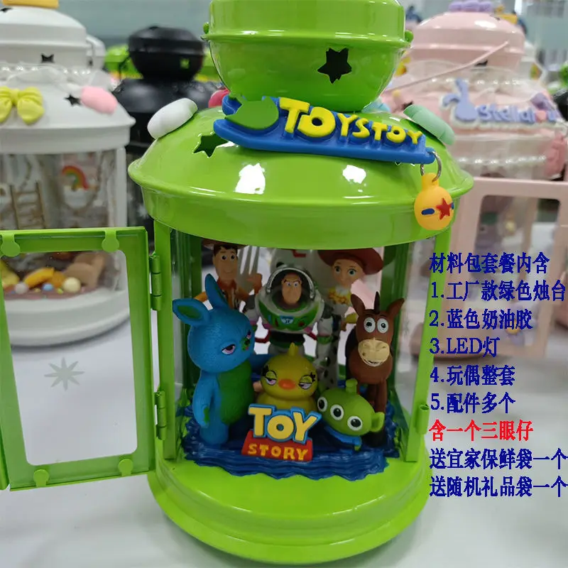 Disney diy cartoon green toy story regalo di compleanno giocattoli fatti a mano fai da te per bambini