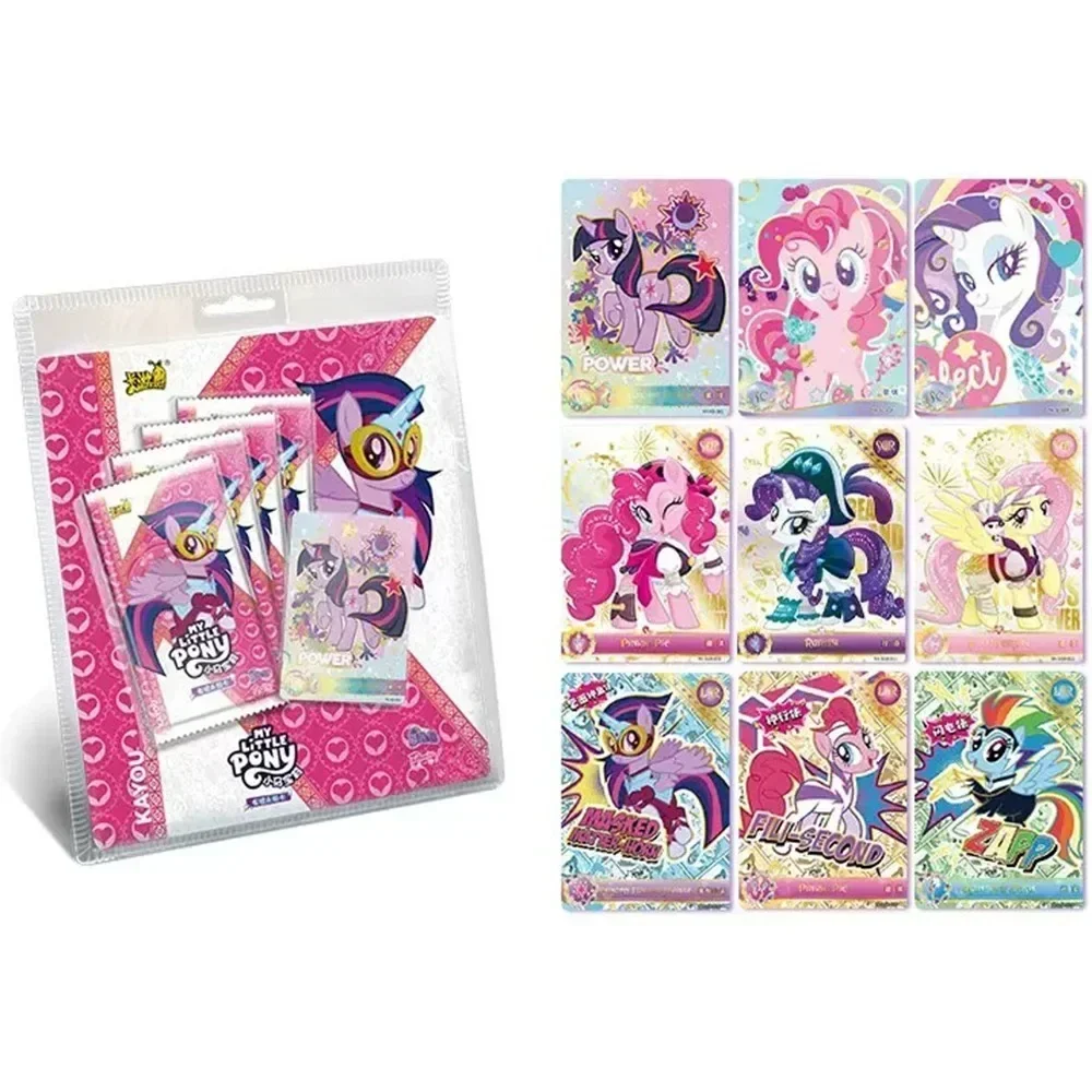 KAYOU My Little Pony Collection Cards New Anime Rare Album Collector's Edition Card Party Playing Game Card Toys Gift Boxes