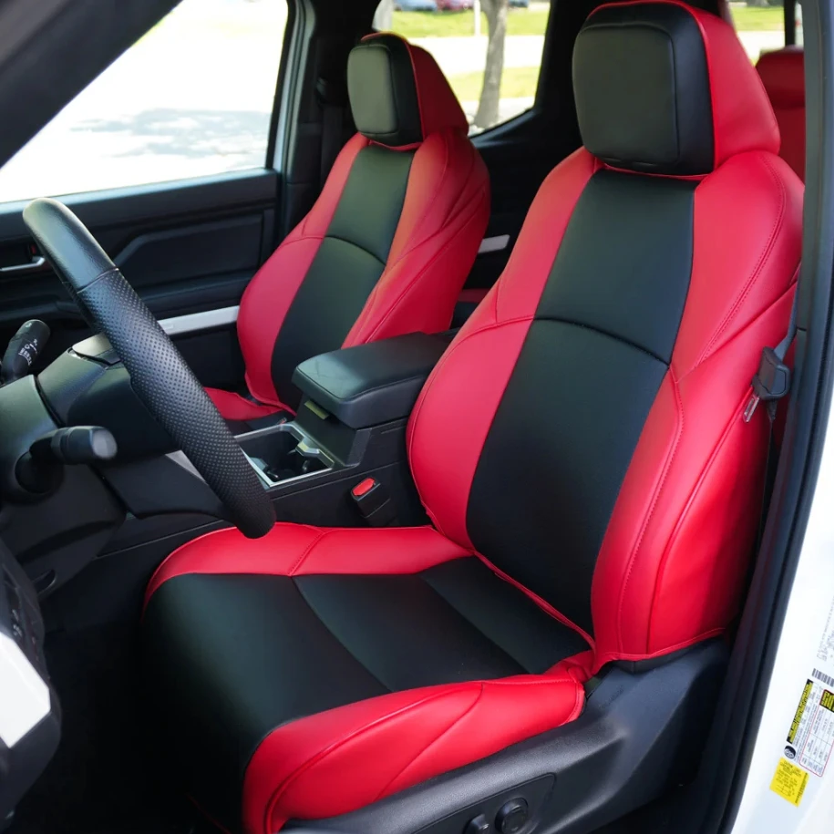 Custom Fit 2024 2026 Toyota Tacoma Petrol Double cab SR SR5 TRD Sport TRD Off-Road Limited Car Seat Covers nappa Leather 5 Seat