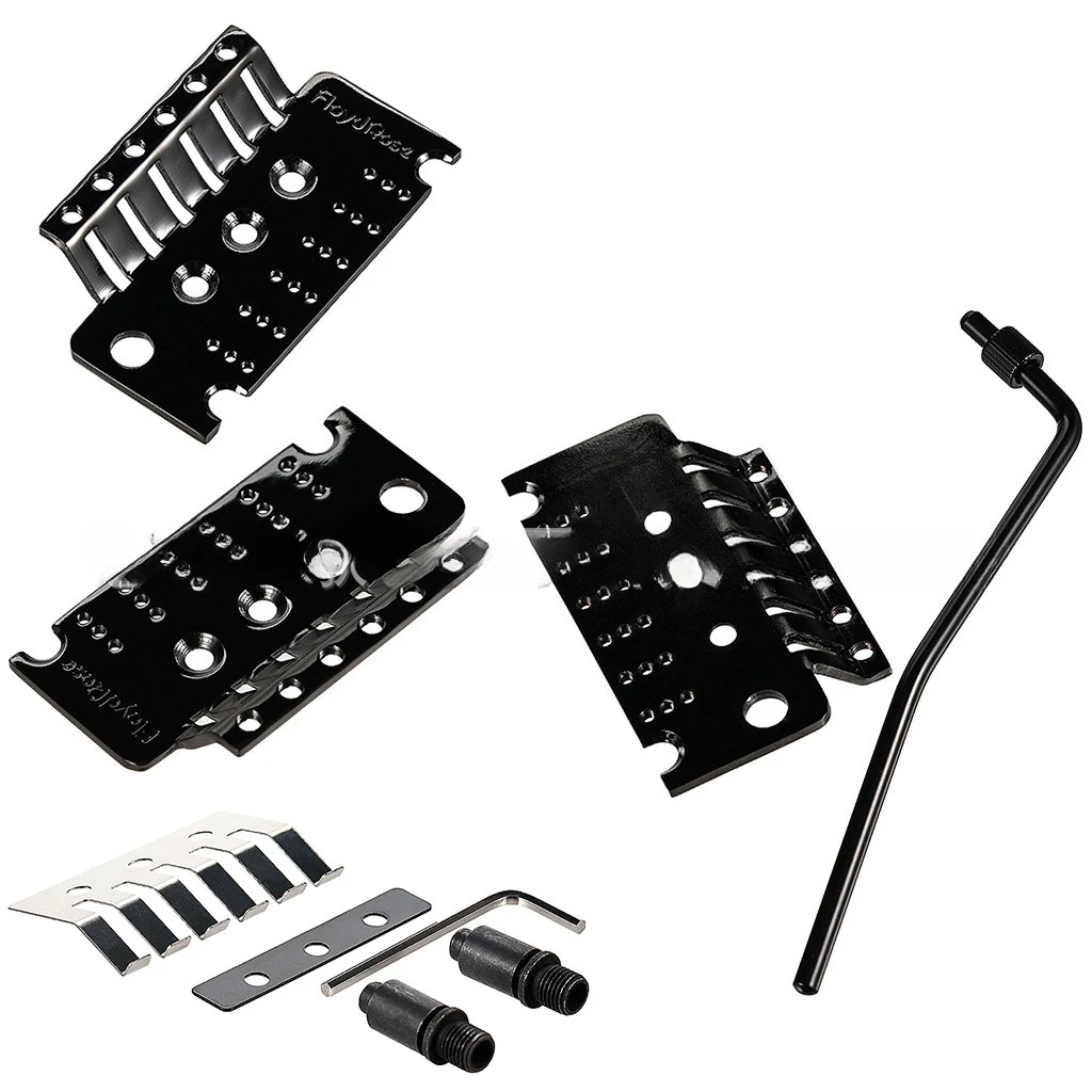 double-locking-tremolo-system-base-plate-kit-floyd-rose-type-guitar-bridge-base-plate-claw-trem-arm-studs-multi-color