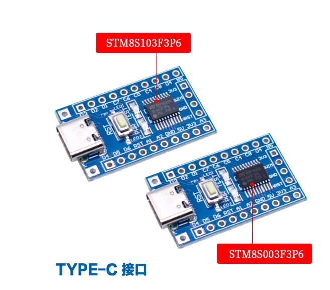 STM8 Development Board, Small System Board, Core Board STM8S103F3P6, STM8S003F3P6