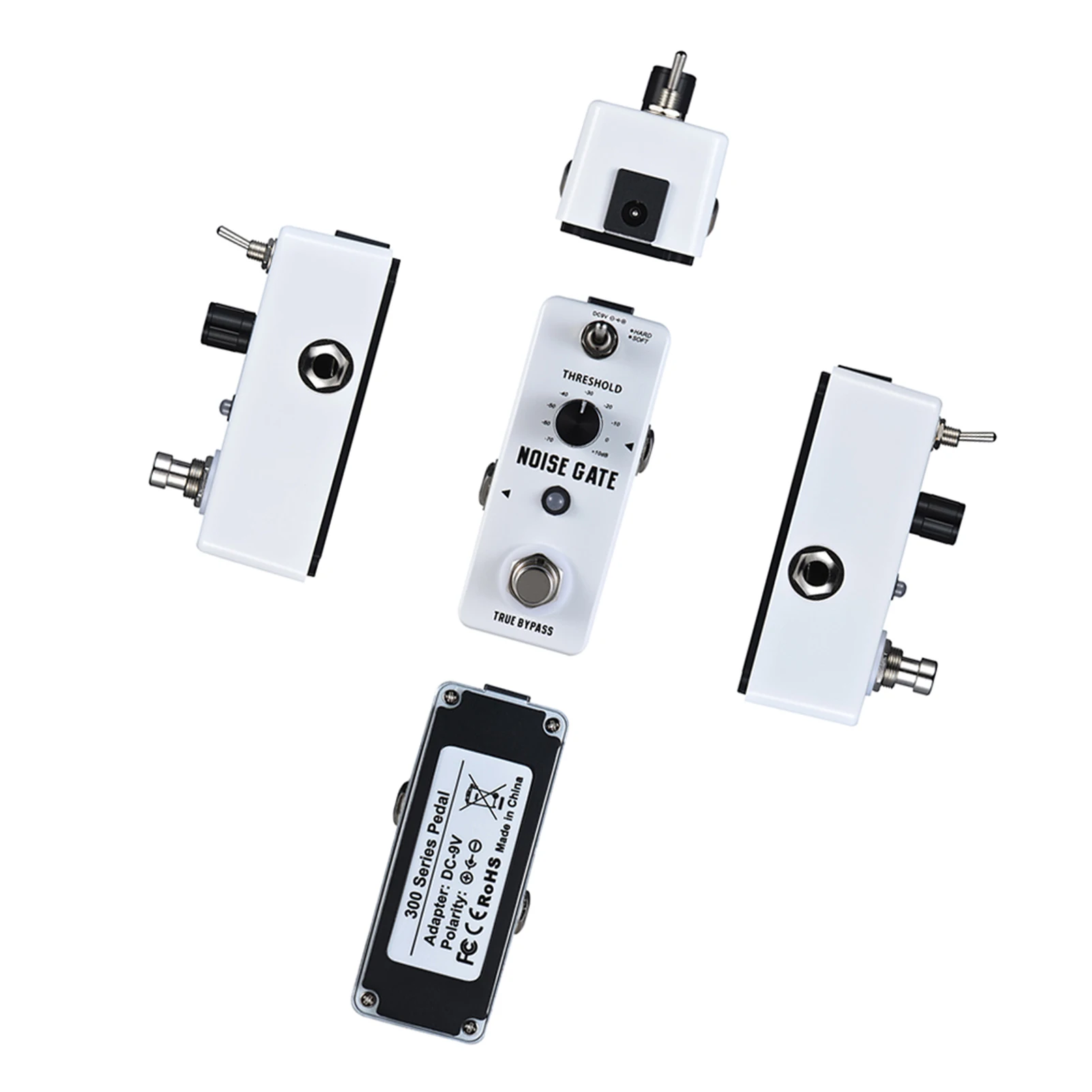 تأثيرات الغيتار بوابة الضوضاء الحد من الضوضاء تأثير الغيتار دواسة 2 طرق مقشر سبائك الألومنيوم صحيح تجاوز تأثير الغيتار دواسة