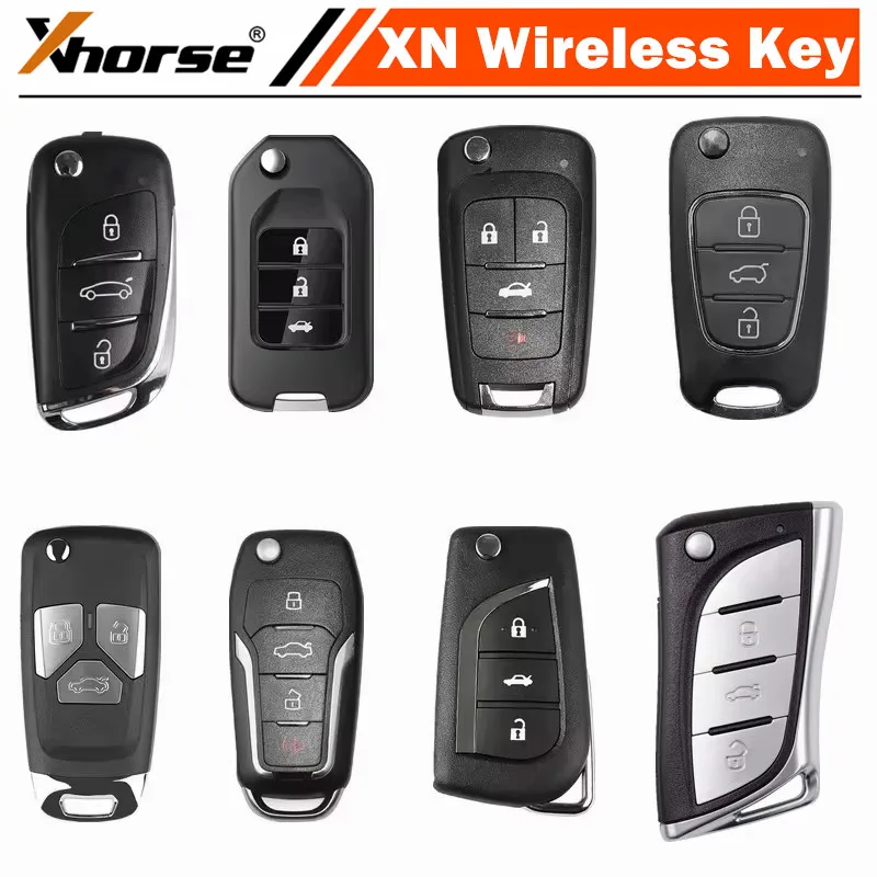 1 Pieces XHORSE XN Wireless Universal Remote Key XNDS00EN XNHO00EN XNBU01EN XNHY02EN XNAU01EN XNFO01EN XNTO00EN XNLEX0EN Key