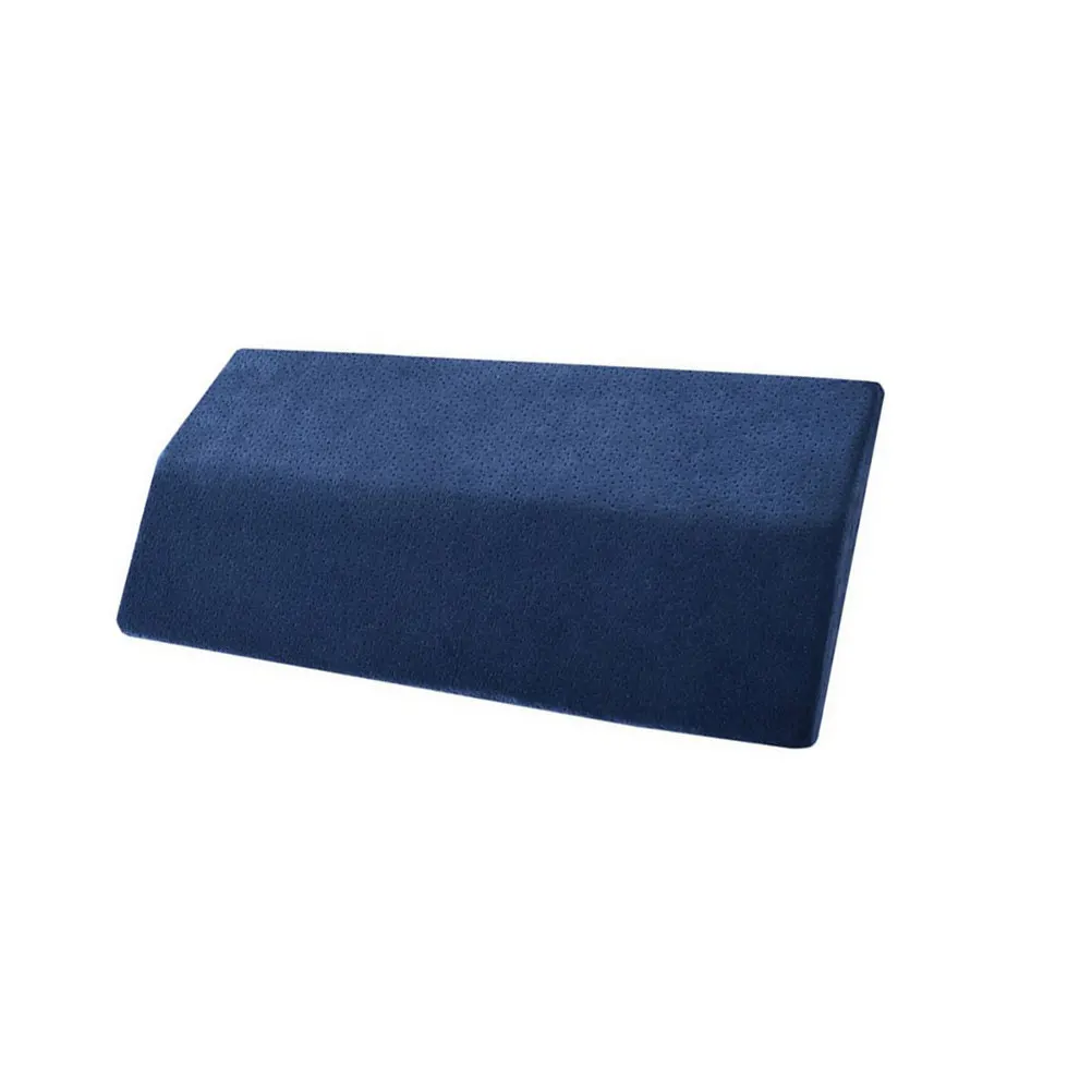 1Pcs Memory Cotton Lumbar Protect Cushion Breathable Waist Support Pillow Pregnancy Back Relief Sleep Cushion Navy Blue for Home