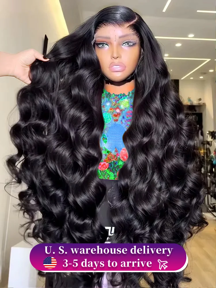 

300 Density 30 40 Inch Body Wave Lace Front Human Hair Wigs 13x4 13x6 HD Transparent Lace Frontal Wig For Women 100% Remy Hair