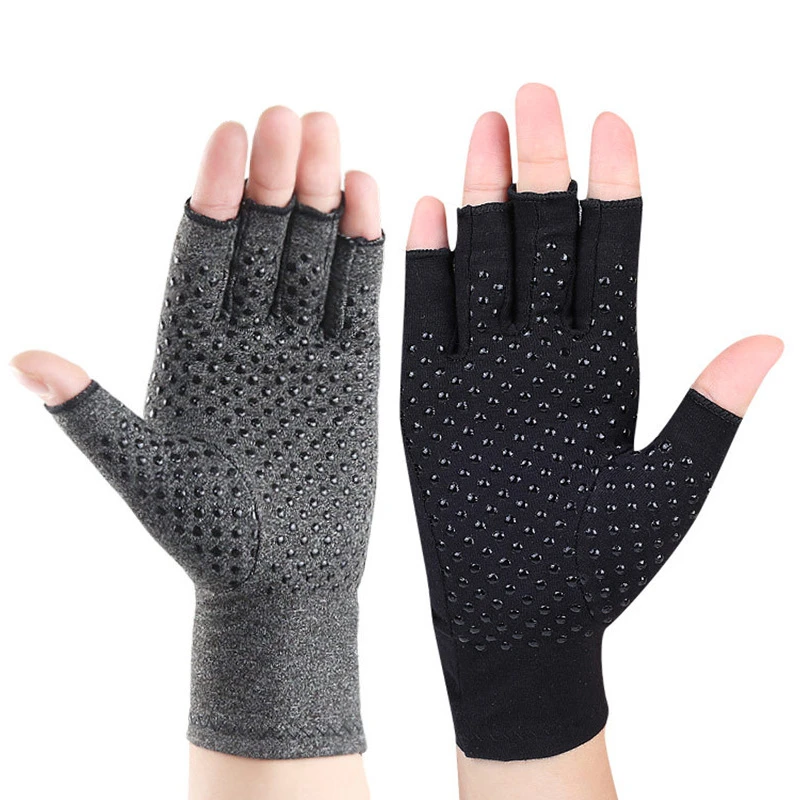 New Compression Arthritis Gloves Wrist Support Joint Pain Relief Hand Brace Women Men Therapy Wristband Compression Bike Gloves