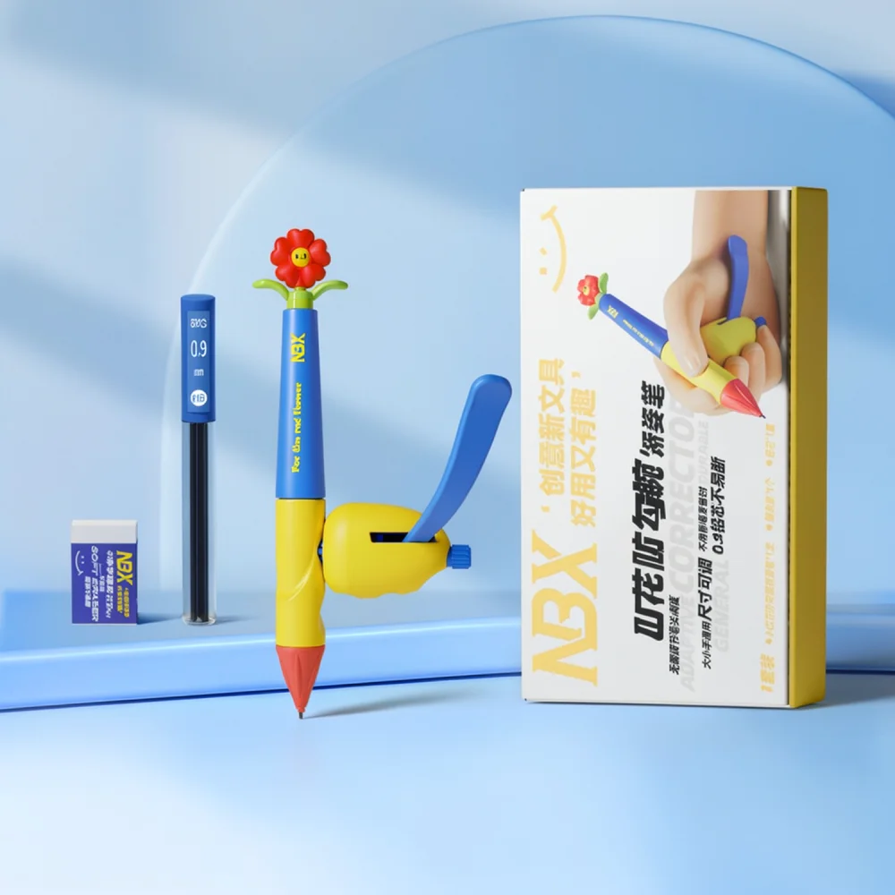 Writing Posture Correction Mechanical Pencil Anti Hook Wrist Grip Tool Ergonomic Design For Student Stationery Supplies