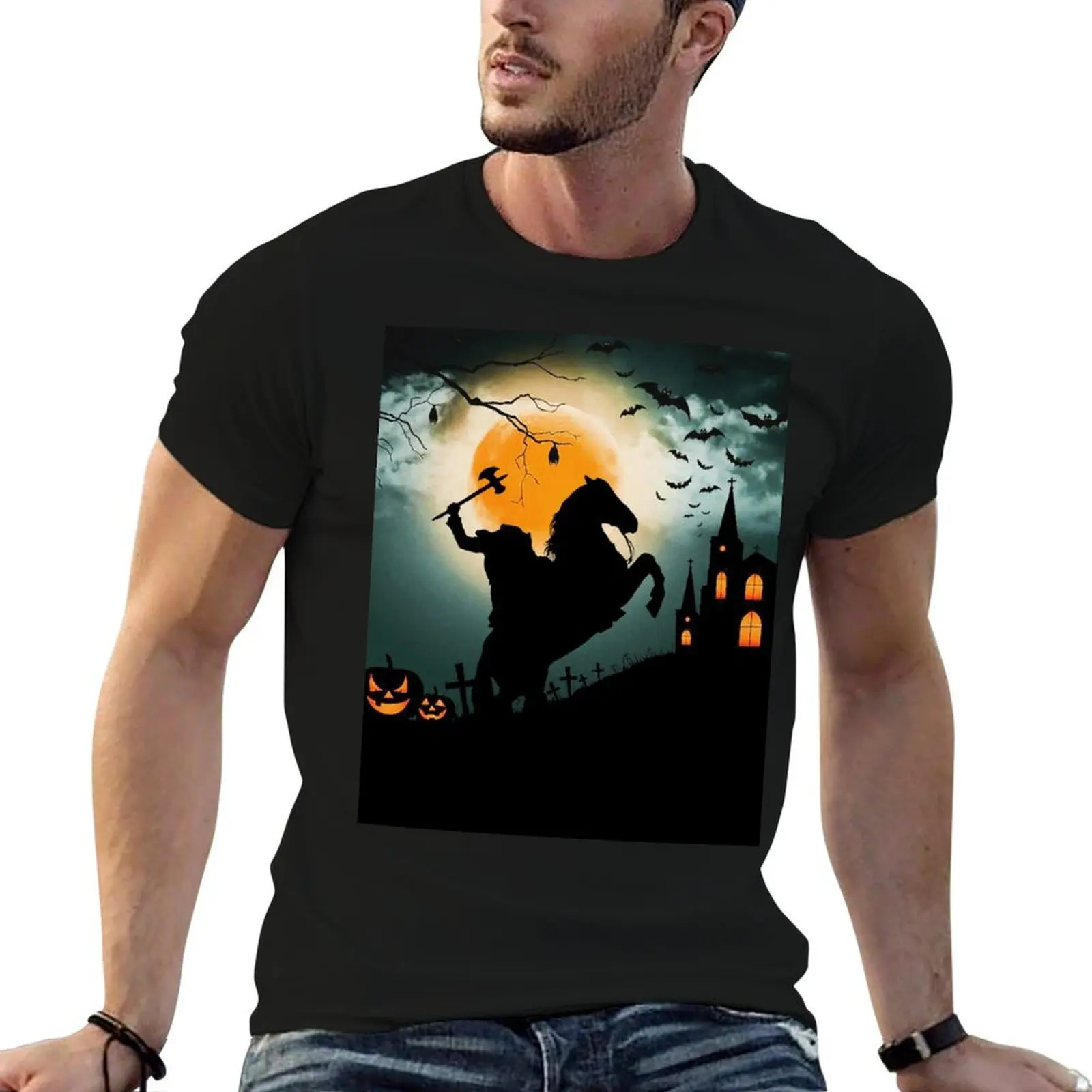 

Headless Horseman T-Shirt t shirts for man graphic tees t shirts for man cotton funny T-Shirt
