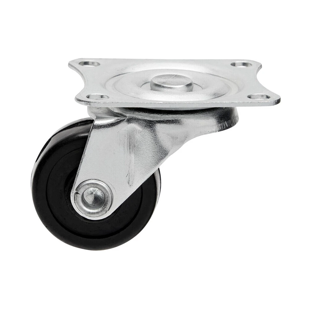 4Pcs/lot 1inch Furniture Caster Universals Wheel Swivel Caster Roller Wheel (with Top Plates, Screws)For Platform Trolley Access